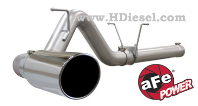 2013-2015 Dodge Ram 6.7 Diesel 5" DPF Back Stainless Steel Exhaust System with 6" Polished Tip Coil Spring Suspension