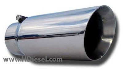 4 to 5 Inch Dual Wall Angled SS Exhaust Tip 